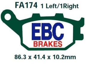 FA174 Rear Brake Pads
